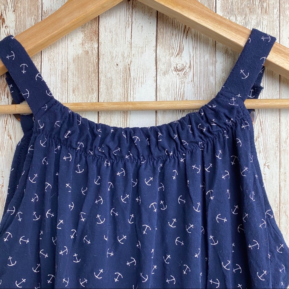 BANANA REPUBLIC Top blue with anchor pattern - Picture 4 of 9